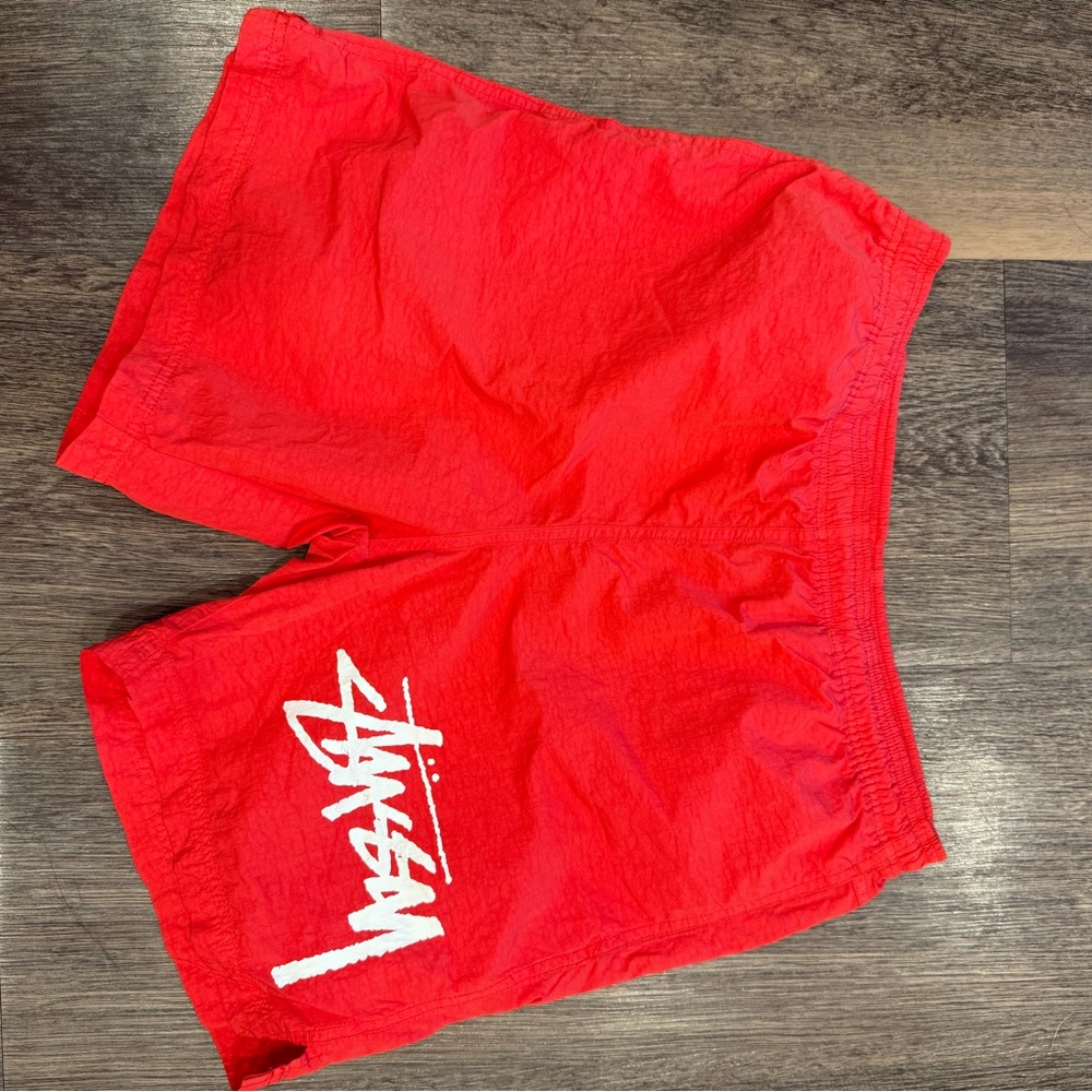 Nike × Stüssy Water Shorts – Habanero Red (2020 Collab)
